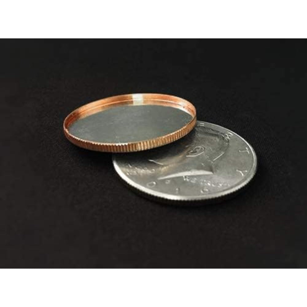 1 pc Magnetic Expanded Shell Magic Tricks (Half Dollar) Coins Appear Vanish Magic Props