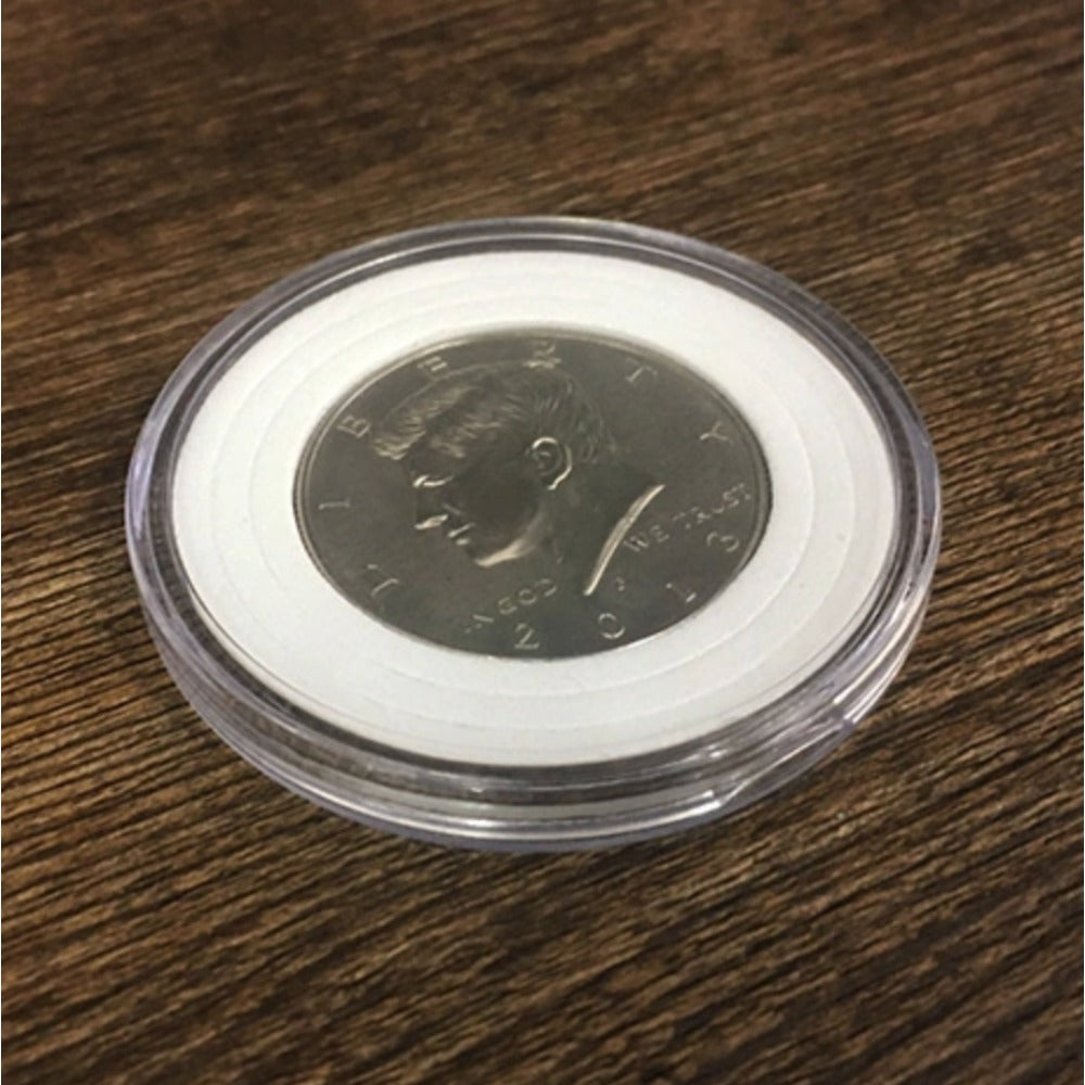 1 pc Magnetic Expanded Shell Magic Tricks (Half Dollar) Coins Appear Vanish Magic Props