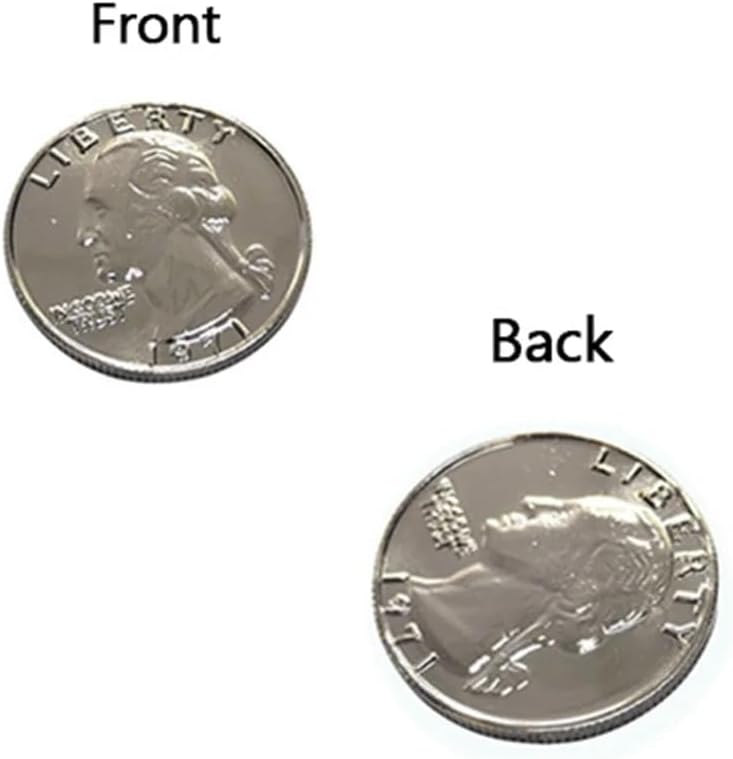 1 Pc Double Sided Quarter Dollar (Heads) Magic Tricks
