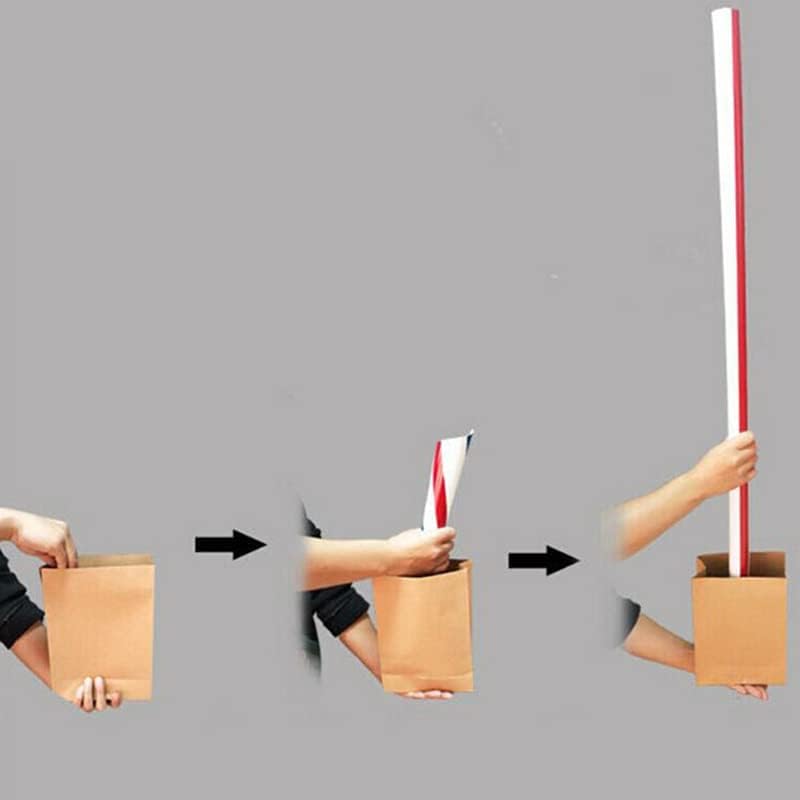 Appearing Big Straw - 1.25 m/4.1 ft Magic Tricks Empty Bag Appear Straw