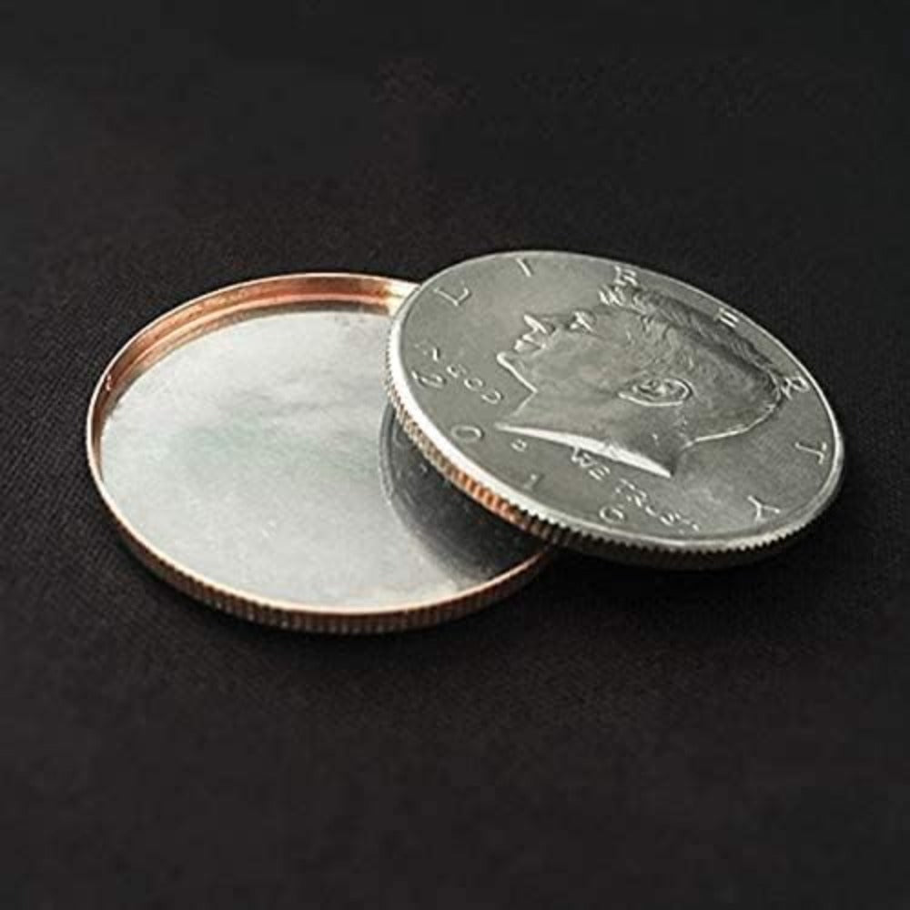 1 pc Magnetic Expanded Shell Magic Tricks (Half Dollar) Coins Appear Vanish Magic Props