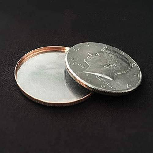 1 pc Magnetic Expanded Shell Magic Tricks (Half Dollar) Coins Appear Vanish Magic Props