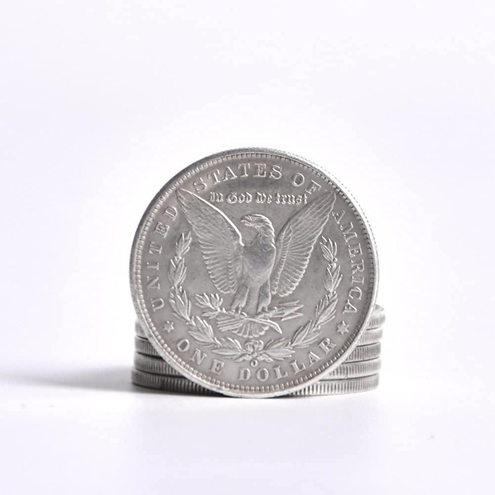 10pcs Metal Magic Coins Steel Morgan Dollar Coin Magic Trick (3.8cm Dia)