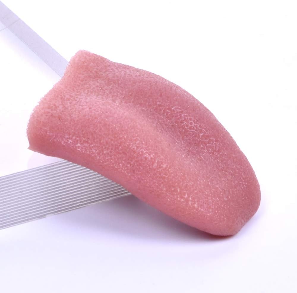 2 Pcs Horrible Stretchable Tongue Realistic Magic Tongue Fake Tongue