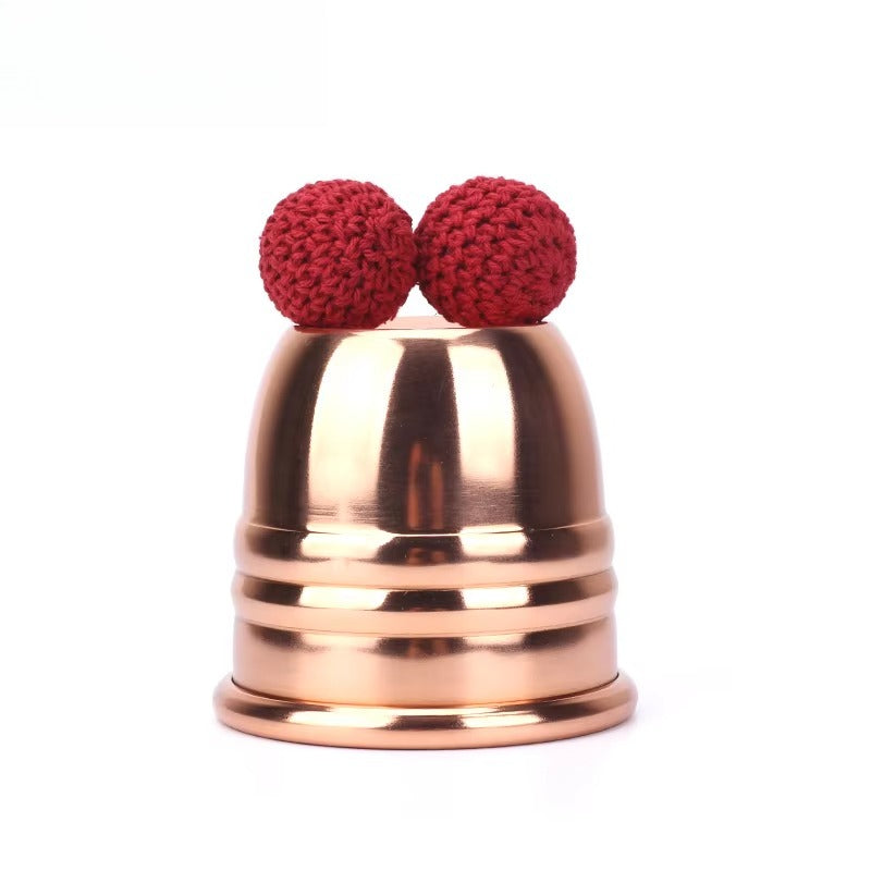 Super Copper Chop Cup (Diamter 7cm) Magic Tricks Cup and Balls Close Up