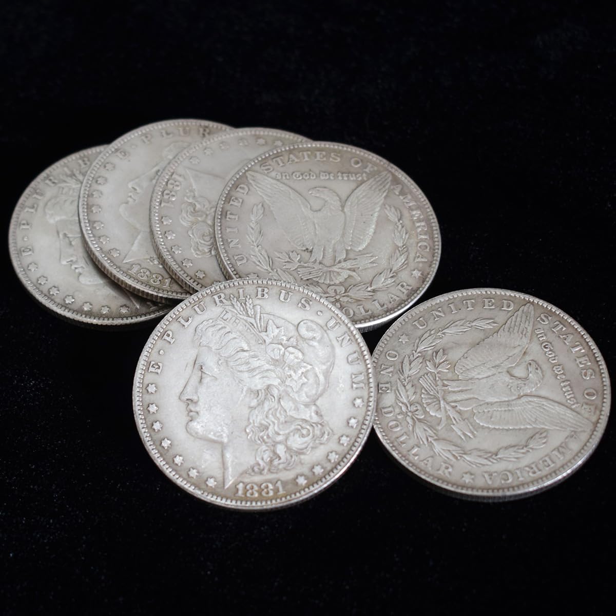 6 Pcs Morgan Dollar Can Be Attracted By Magnets Coin Magic Props