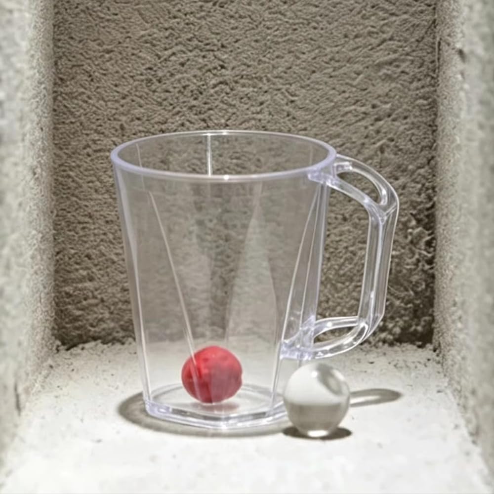 Over Clear Magic Tricks Visual Transparent Cup & Ball Load Vanishes Routine