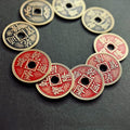 Super Chinese Coin Set Magic Tricks Morgan Size Coin Vanish Magic