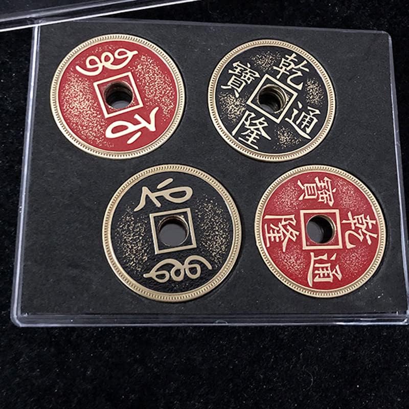 Super Chinese Coin Set Magic Tricks Morgan Size Coin Vanish Magic