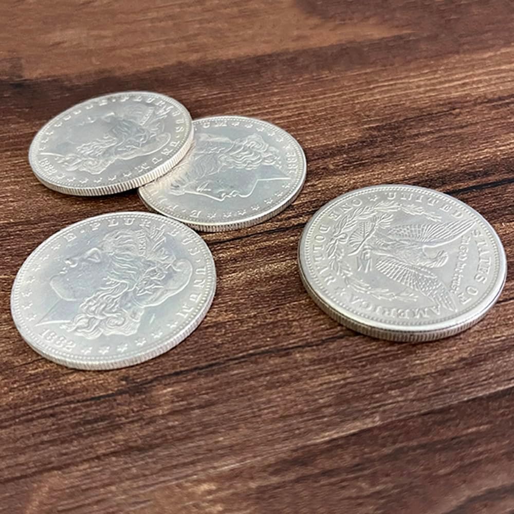 Super Morgan Dollar Set (Cupronickel) Magic Tricks Visual Change Coin Magic