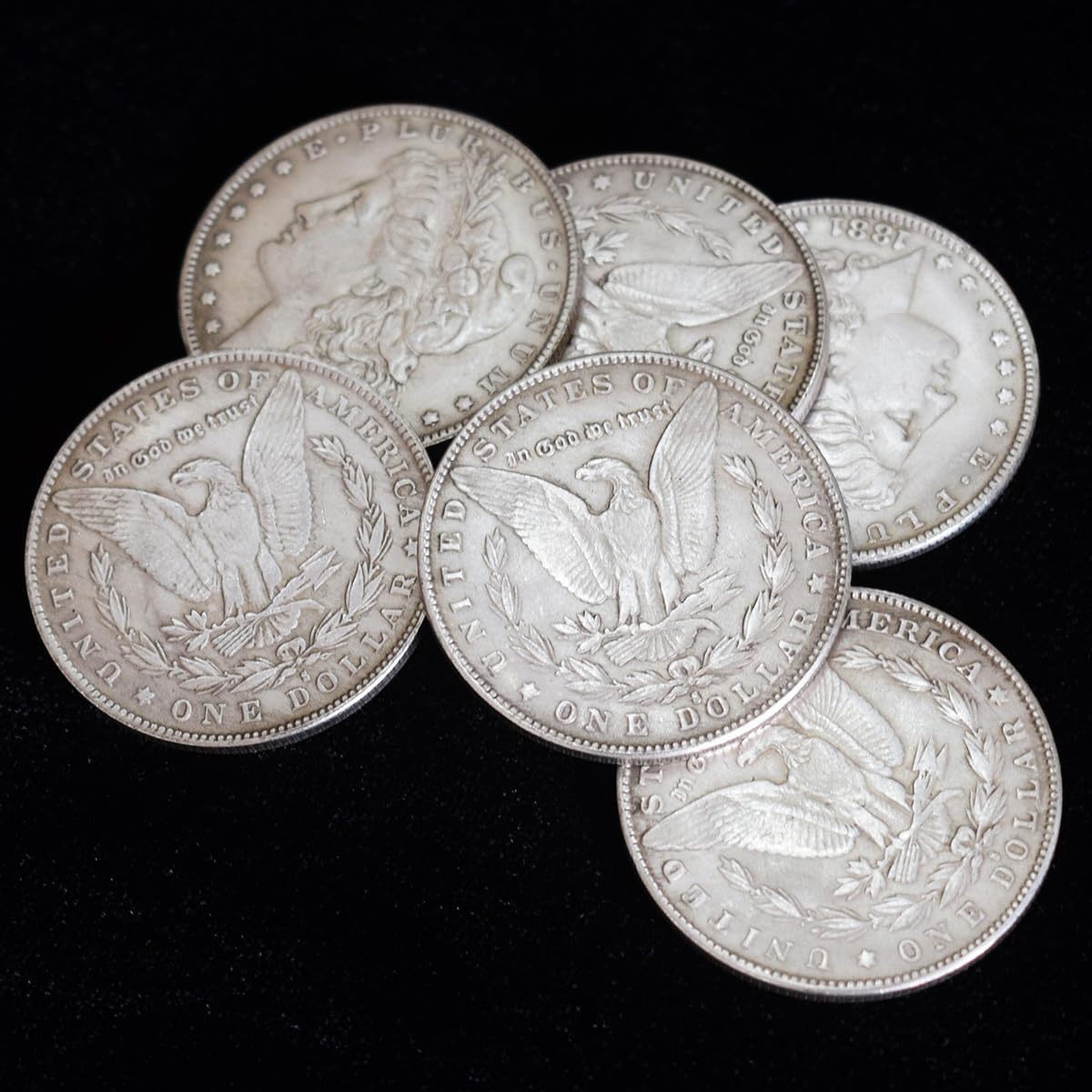 6 Pcs Morgan Dollar Can Be Attracted By Magnets Coin Magic Props