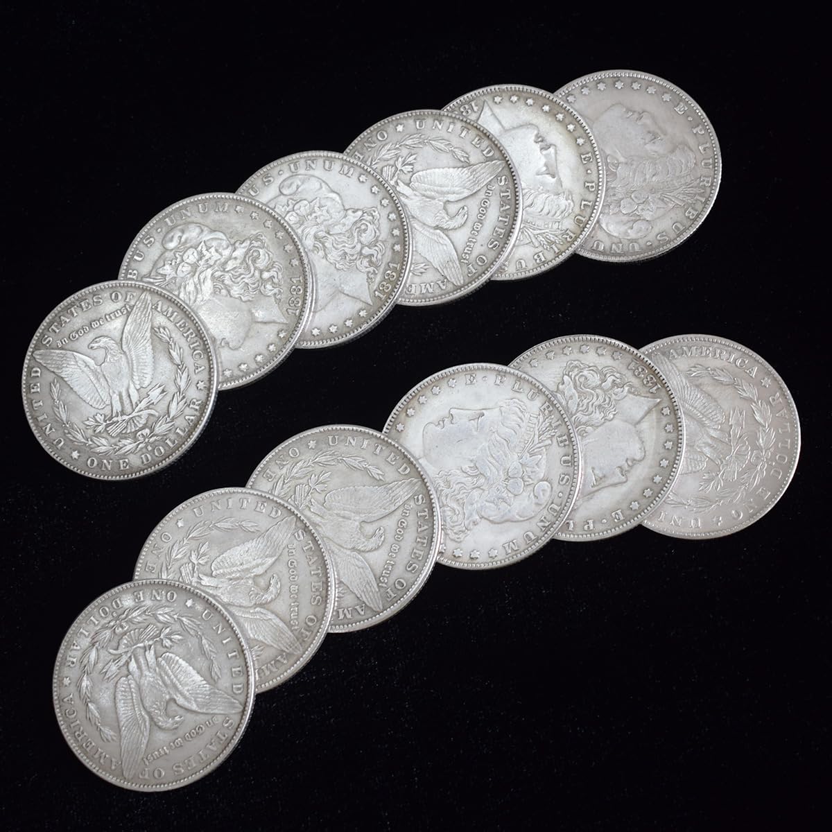 6 Pcs Morgan Dollar Can Be Attracted By Magnets Coin Magic Props