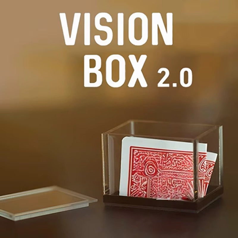 Vision Box 2.0 Magic Tricks Playing Card Prediction Box Magia Magician