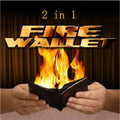 2 in 1 Fire Wallet - Magic Trick Stage Magic Props
