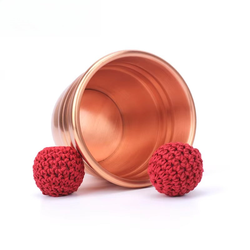 Super Copper Chop Cup (Diamter 7cm) Magic Tricks Cup and Balls Close Up