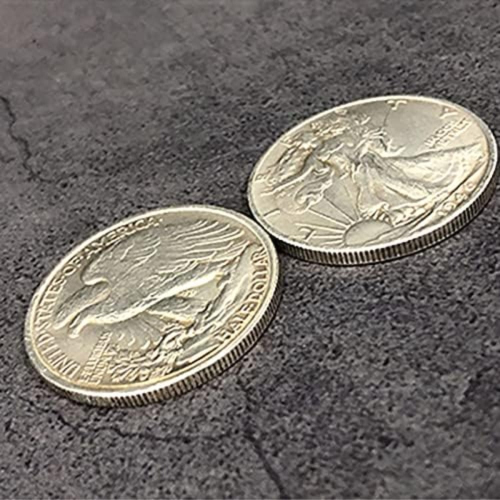 Magnetic Walking Liberty Half Dollar (Super Strong, Brass) Magic Tricks