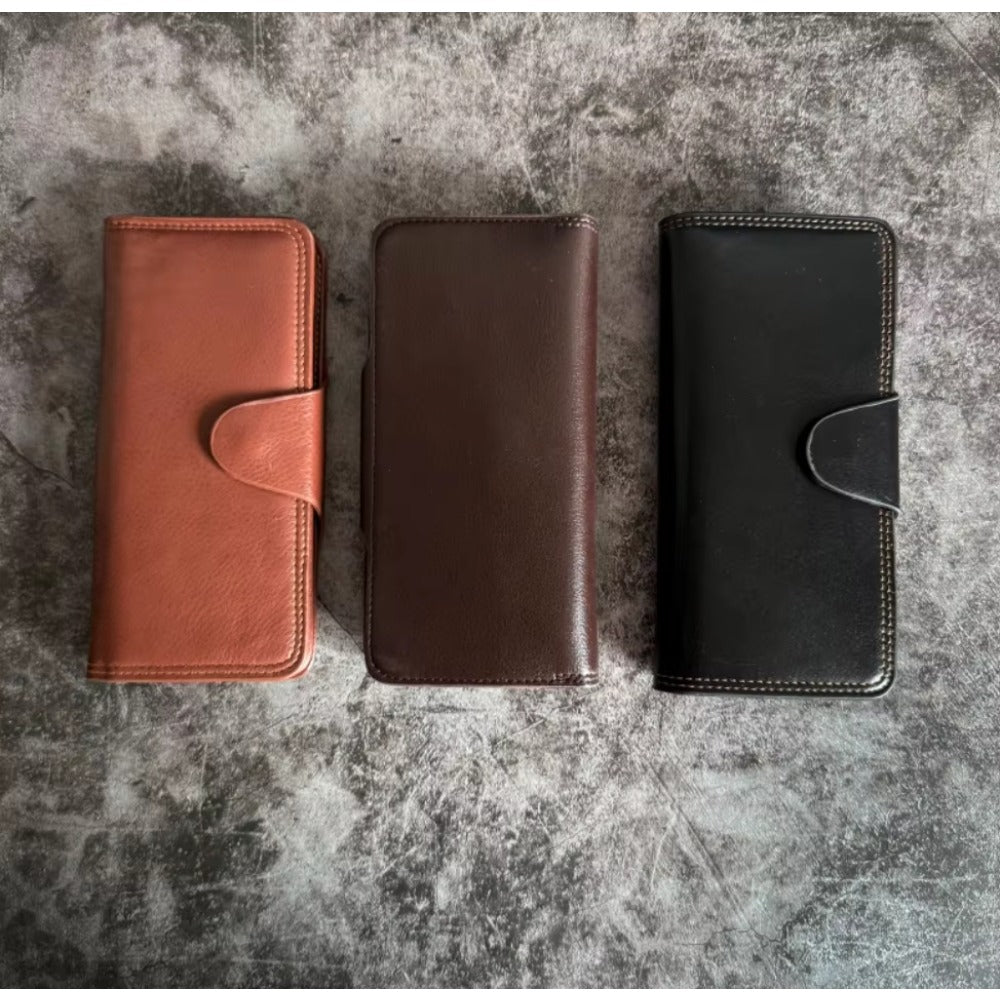 Black Color Electronic Fire Wallet (Long) Close Up Stage Magic Tricks Street