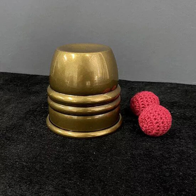 Super Chop Cup (Brass/Aged) By Oliver Magic Tricks