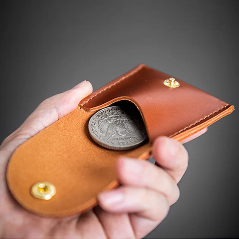 Pocket Portal (Morgan Dollar Size) Magic Tricks Leather Coin Bag