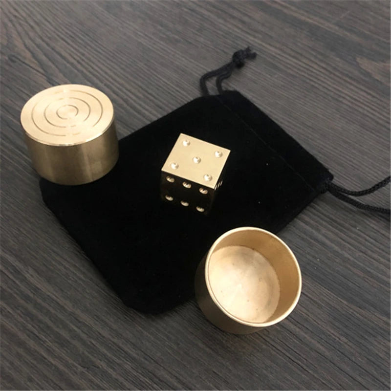 Super Mental Die (Brass) Magic Tricks Stage Close Up Magia