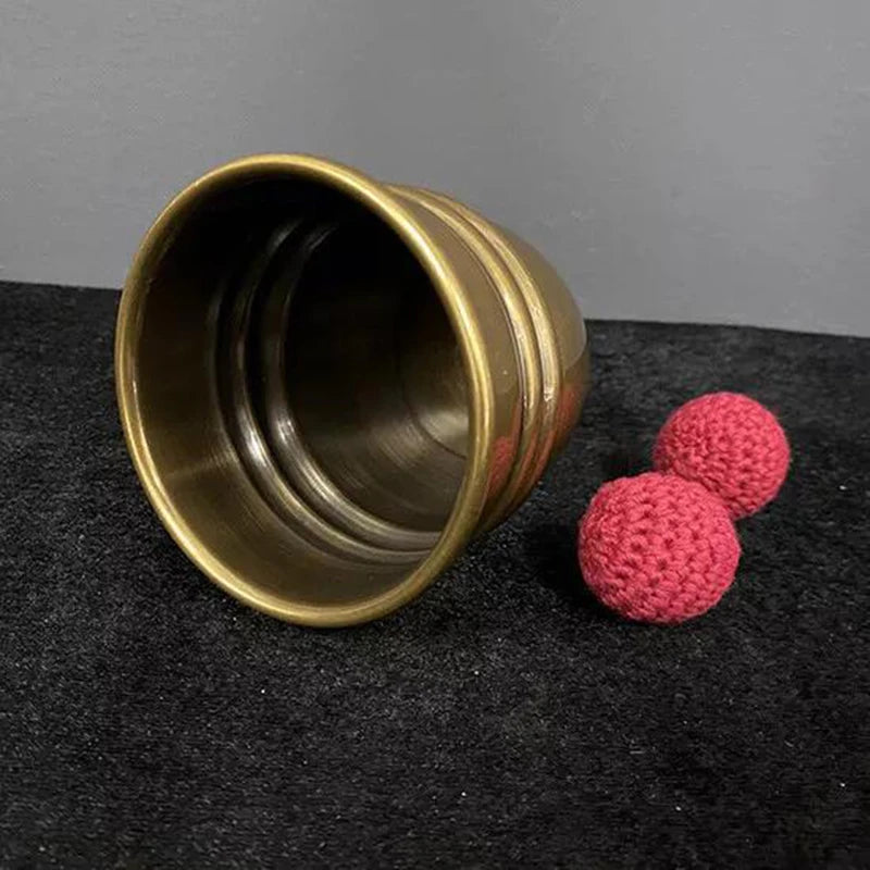 Super Chop Cup (Brass/Aged) By Oliver Magic Tricks