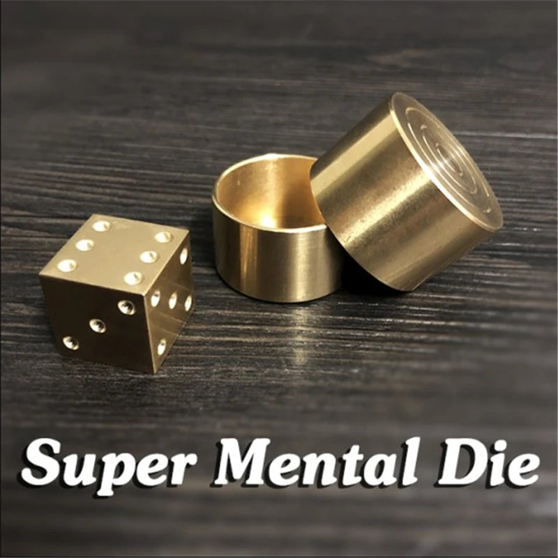 Super Mental Die (Brass) Magic Tricks Stage Close Up Magia