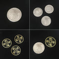 Double Face Super Triple Coin (Morgan/Half Dollar Available) Magic Tricks