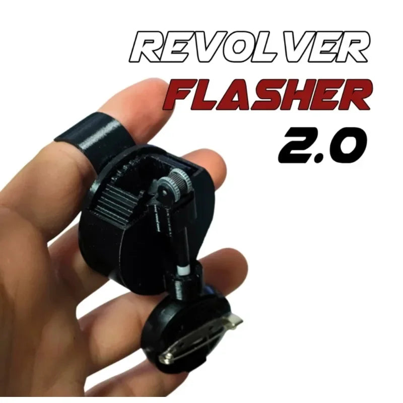 Revolver Flasher 2.0 Magician Professional Illusion Props Fire Magia Tool