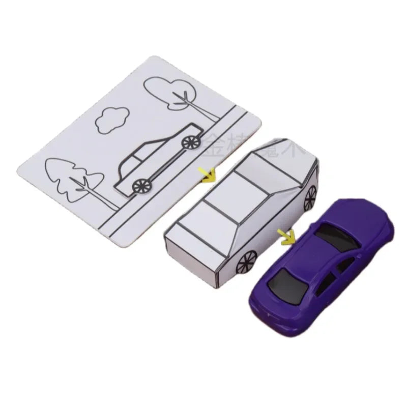 Appearing Car by Hyde Ren Magic Tricks Card to Paper Car