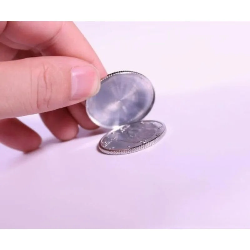 5PCS Expanded Shell Half Dollar Magic Coin Shell for Half Dollar Close Up Illusion Gimmick Props Mentalism Magician Magia Tricks