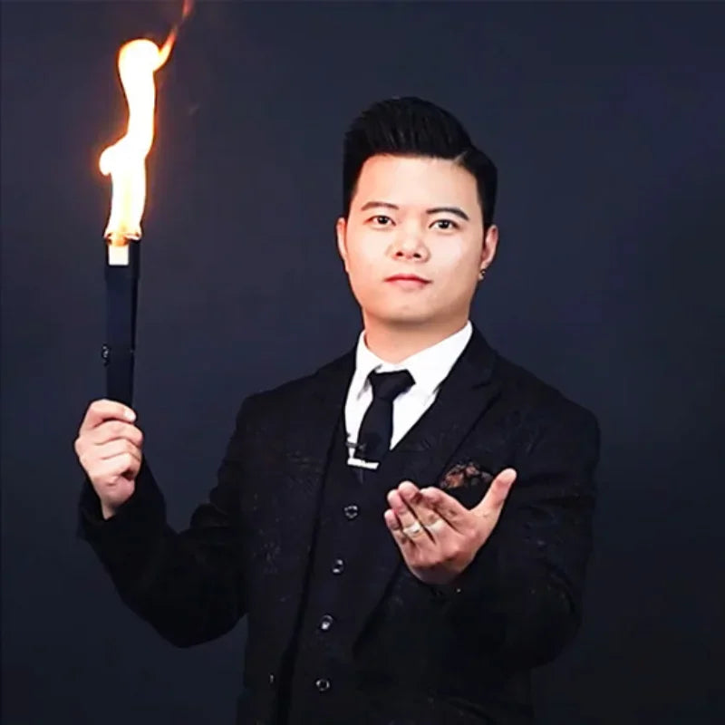 Fire Fan Magic Trick - Flaming Fan Production