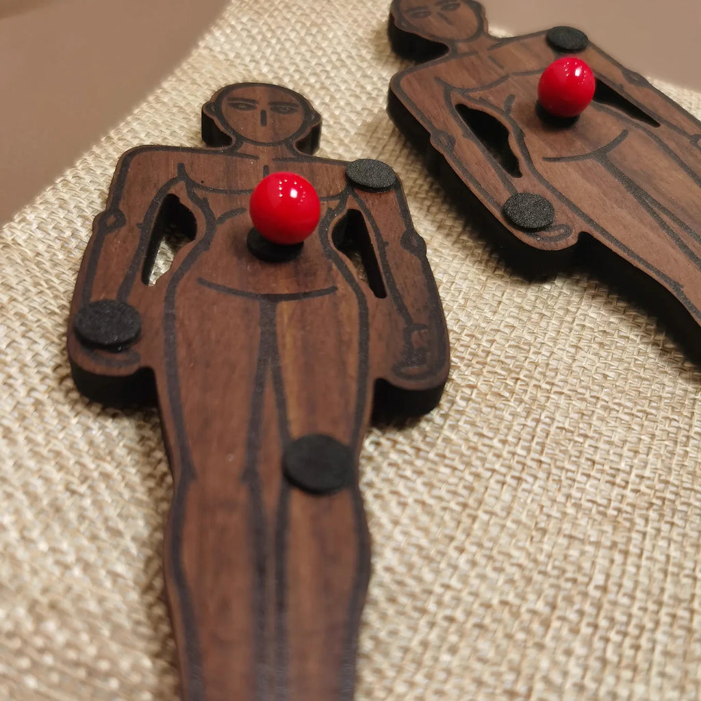 Empathy Doll (Walnut) Magic Tricks Psychological Empathy and Synchronized Voodoo
