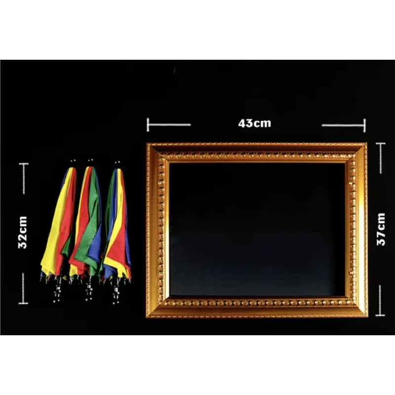 Magic Frame Umbrella Production Illusion Prop Stage Magic Trick