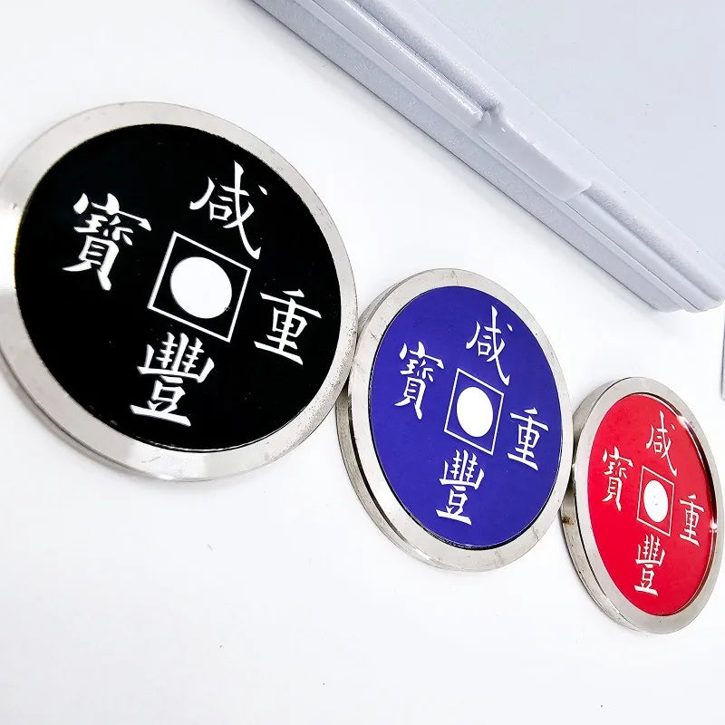 Chinese Coin Color Change Magic Trick Black to Red to Blue Multiple Color
