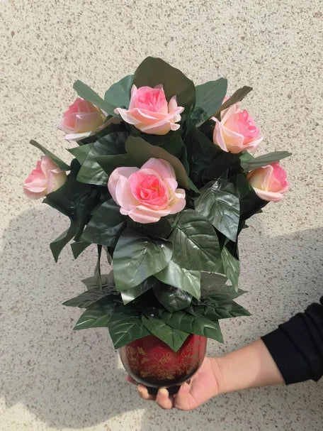 ‌10 Roses Blooming Flower Remote Control Magic Prop for Weddings & Parties Flower Trick