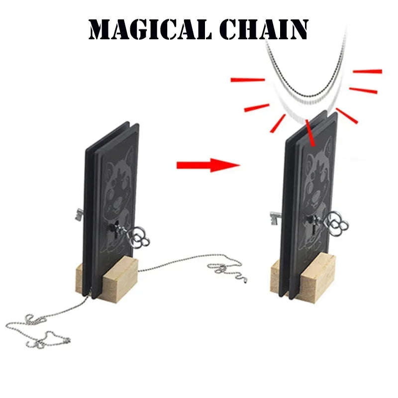 Magical Chain Magic Tricks Penetrate Magia Magician