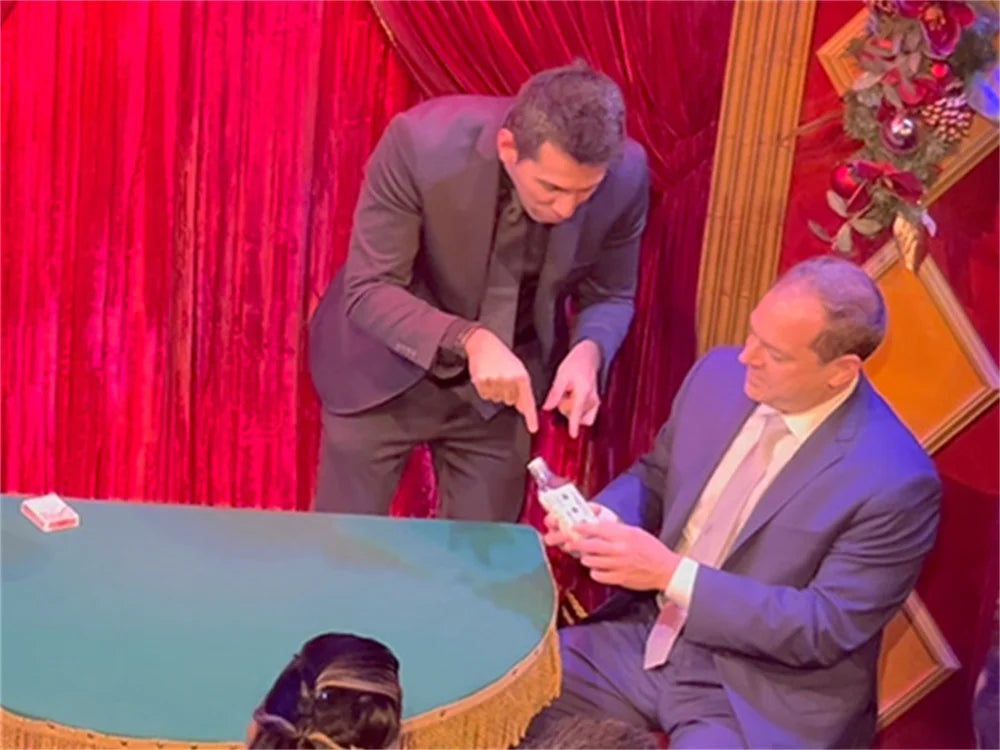 The Bottle by Adrian Vega Signed Card in Sealed Bottle Magic Trick
