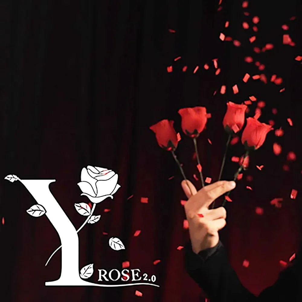 Y-Rose 2.0 Magic Tricks Multiplying Rose One to Four Romantic Flower Appearing Magia