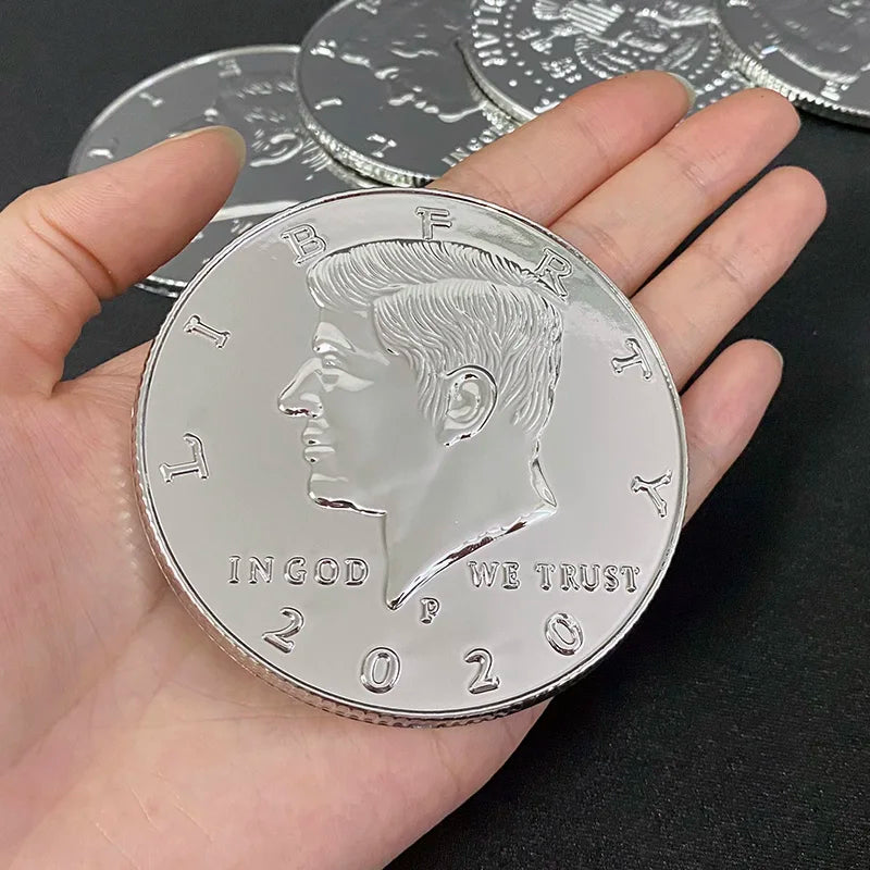 Jumbo Half Dollar (Plastic, 3 Inch) Magic Tricks Magician Close Up Street Illusions