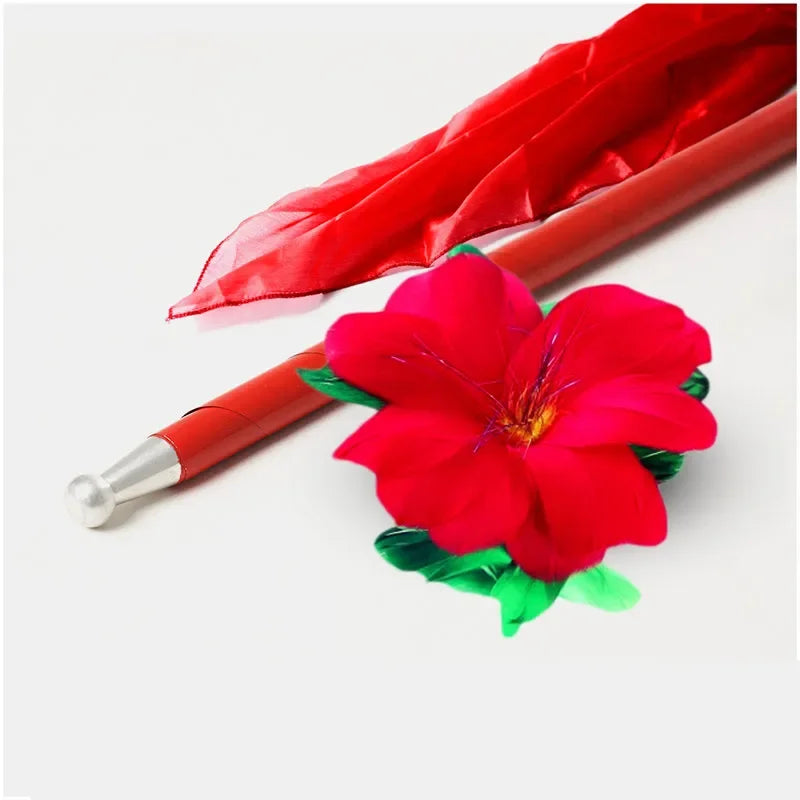 Lightning Flower to Cane Magic Trick Professional Stage Illusion