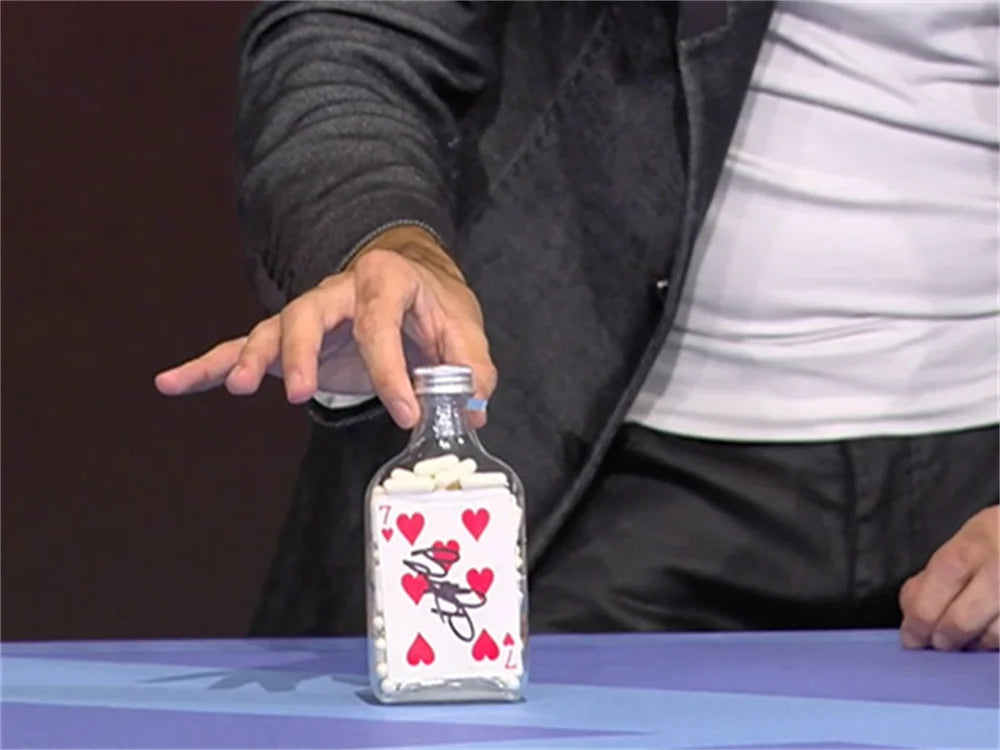 The Bottle by Adrian Vega Signed Card in Sealed Bottle Magic Trick