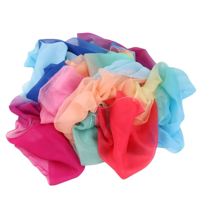 Rainbow Silk Streamer 45*1000cm Waterfall Silk Cascade Silk Fountain Magic