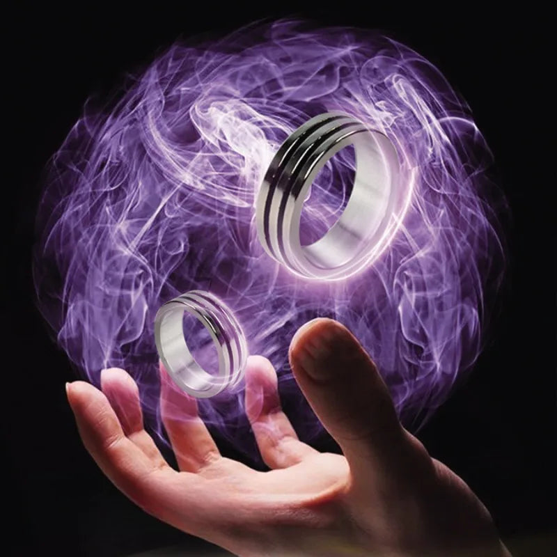 Black Double Circle Pk Ring Strong Magnetic Magnet Ring