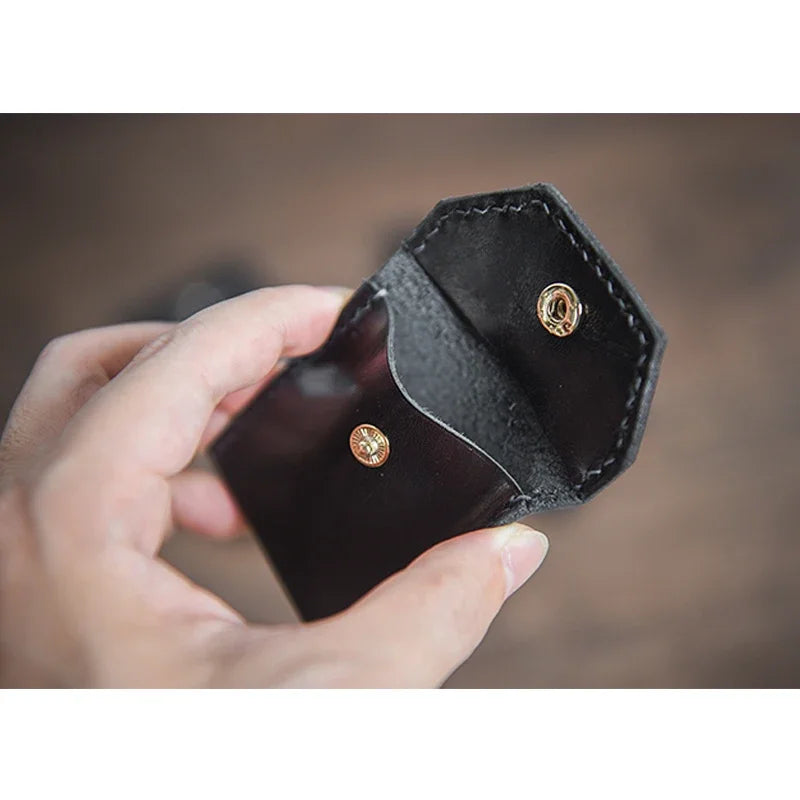 FPS Coin Wallet Close Up Magic Tricks Hand Made Leather Coin Purse