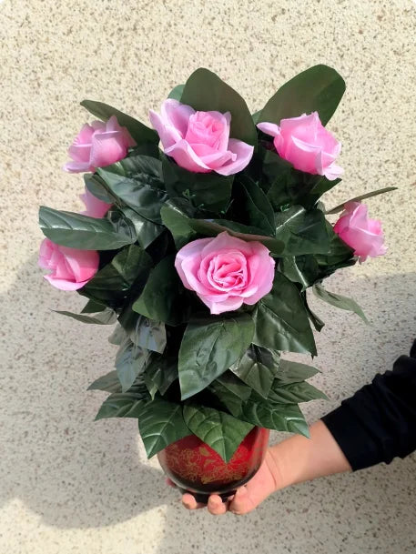 ‌10 Roses Blooming Flower Remote Control Magic Prop for Weddings & Parties Flower Trick