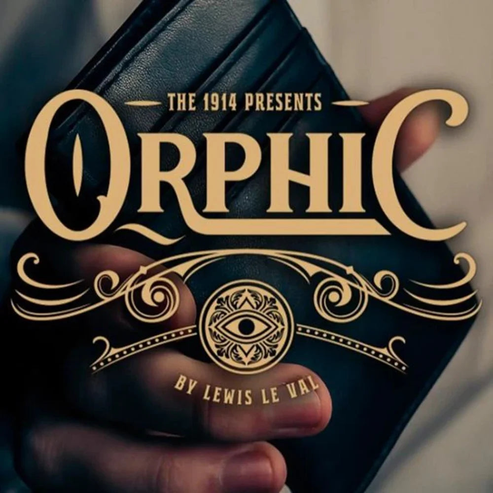 Orphic+ Playing Card Size in Leather Magic Tricks Card to Wallet Peek Switch