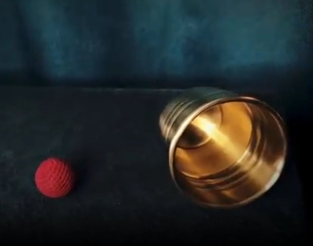 Super Chop Cup (Brass/Aged) By Oliver Magic Tricks