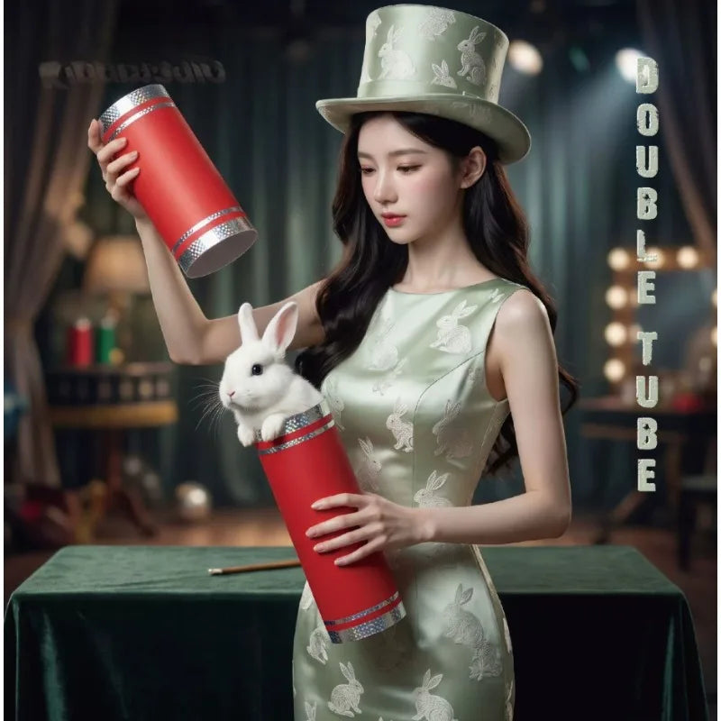 Double Tube Magic Trick Prop, Vanishing & Appearing Illusion