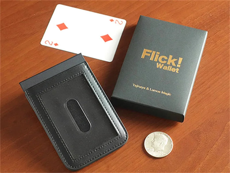 Flick! Wallet by Tejinaya & Lumos Magic Tricks Card Appear Vanish Magia Wallet