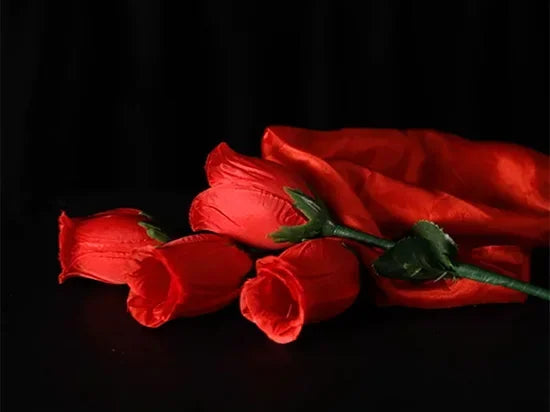The Rose 2.0 (Red) by Bond Lee Fire Rose 1 To 4 Stage Magic Props